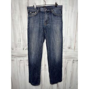 MENS HUGO BOSS TEXAS MEDIUM WASH REGULAR FIT STRAIGHT LEG BLUE JEANS 36X34
